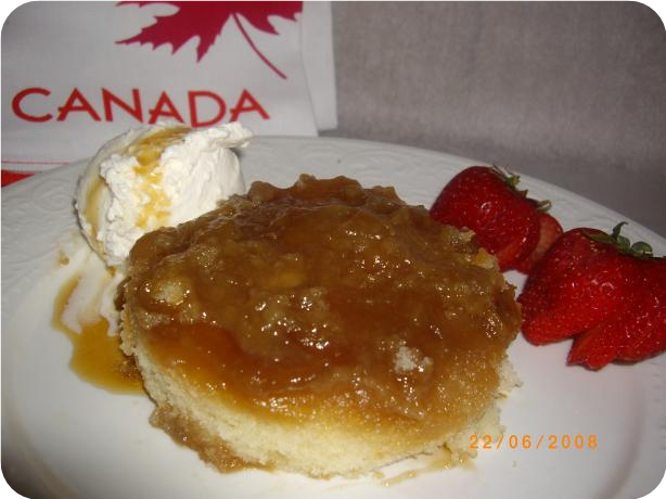Pouding Chomeur With Maple Syrup