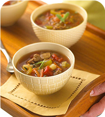 Quick hamburger soup 