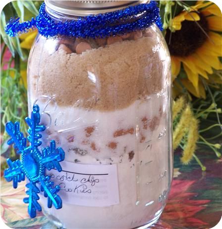 Raisin Butterscotch Chip Cookies in a Jar Mix