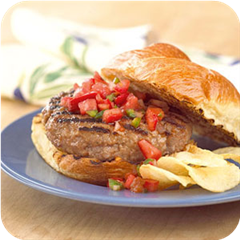 Sassy turkey burger 