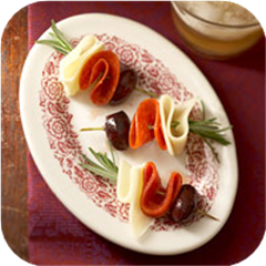 Olive-Pepperoni Kabobs 