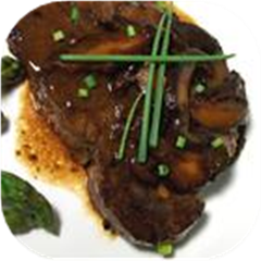 Beef Tenderloin with Ginger-Shiitake Brown Butter