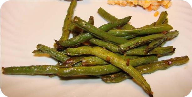 Ginger-Roasted Green Beans