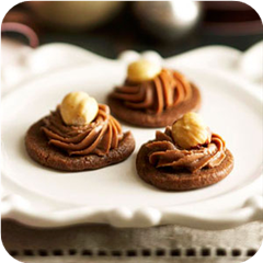 Chocolate-Hazelnut "Mousse" Cookies 