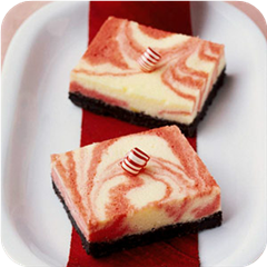 Swirls-of-Peppermint Cheesecake Bars 