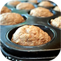 Oat Applesauce Muffins