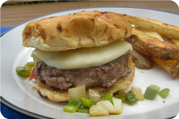 Dee's Philly Cheese Steak  Burger