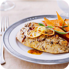 Apple-glazed turkey 