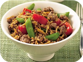 Gingered Rice and Beef