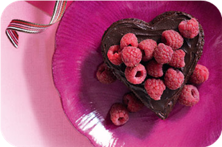 Almond & raspberry flourless chocolate cakes