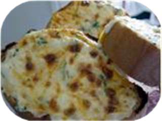 Garlic Bread with Mayo & Cheddar