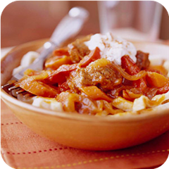 Beef goulash 