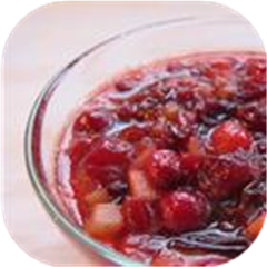 Cranberry, Apple, and Fresh Ginger Chutney