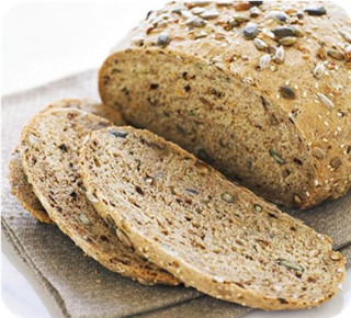 Malted walnut seed loaf