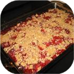Rhubarb Strawberry Cake