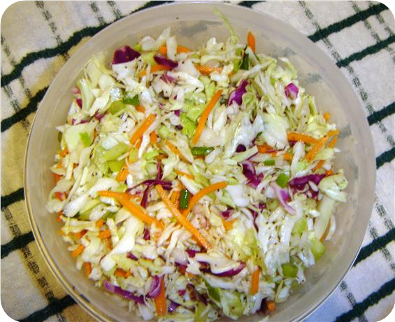 My Favorite Tangy Coleslaw