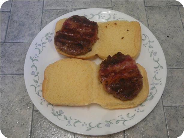 Bacon Wrapped Hamburgers