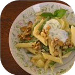 Pesto Pasta with Green Beans and Potatoes