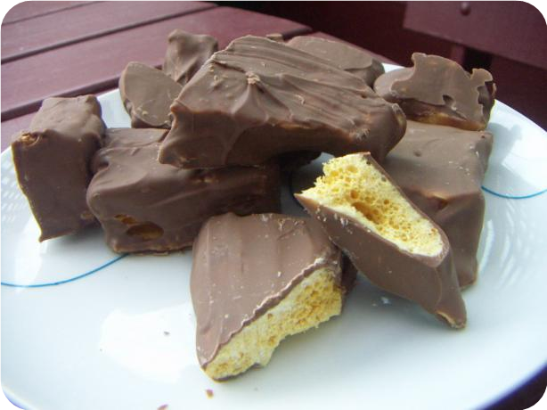 Crunchy Part of a Cadbury's Crunchie Bar