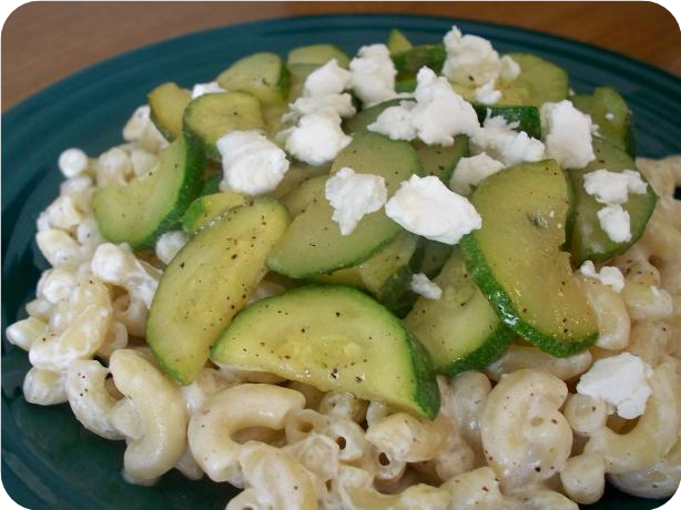 Pasta With Zucchini and Goat Cheese