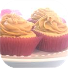 PBJ Cupcakes - Berry Cupcakes with Peanut Butter Frosting