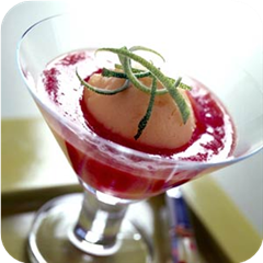 Strawberry daiquiri dessert 