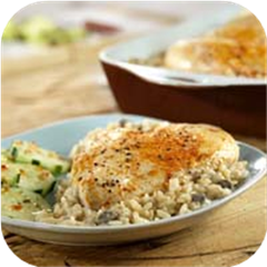 One Dish Chicken and Rice Bake