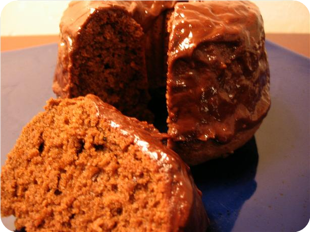 Glazed Chocolate Mini Loaves