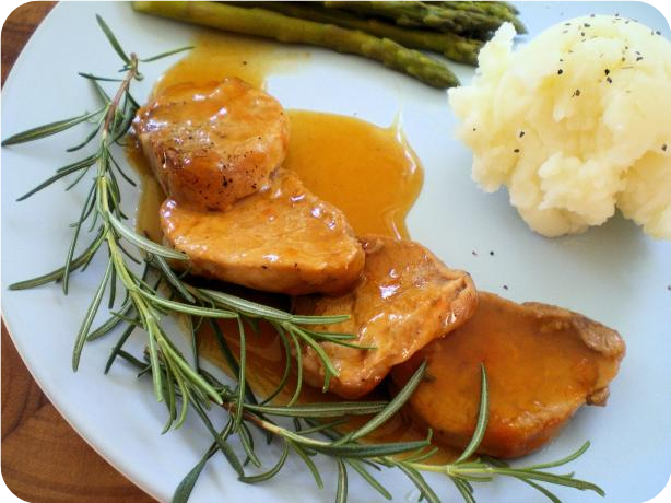 Pork Medallions in Orange Sauce