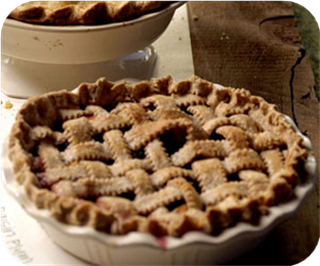 Raisin plum pie 