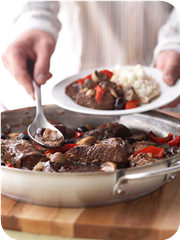 Skillet Pot Roast with Cherries
