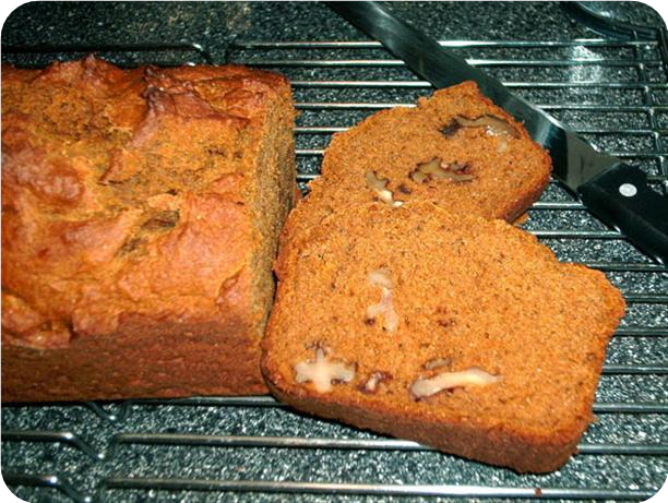 Whole Wheat Pumpkin Nut Bread