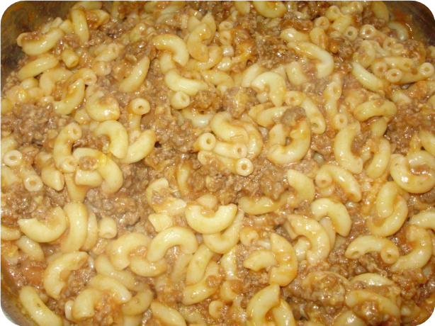 Beefy Macaroni Skillet