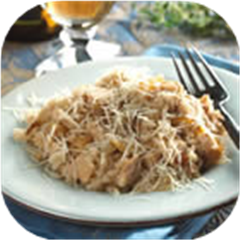 Roasted Chicken with Risotto and Caramelized Onions