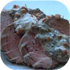 Pork Tenderloin with Creamy Herb Sauce