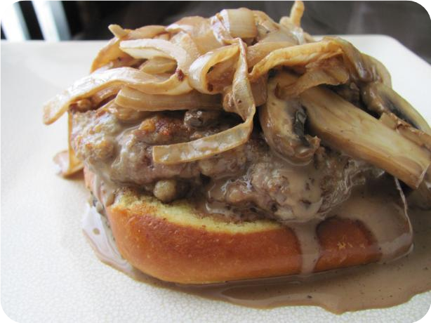 Italian Beef Patties with Balsamic Cream Sauce