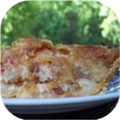 Rhubarb Sour Cream Pie