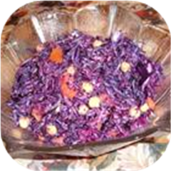 Red Cabbage and Chickpea Salad