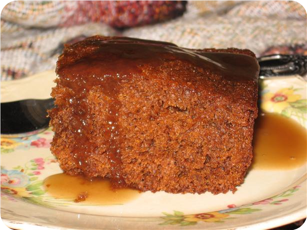 Gingerbread Cake With Brown Sugar Sauce