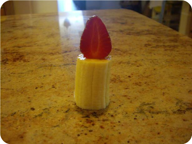 Edible Candles (Decoration for Banana Bread, Banoffee Cheesecake