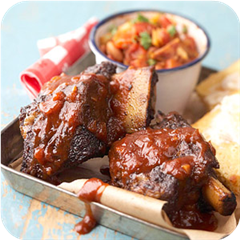 Texas cowboy-style ribs 
