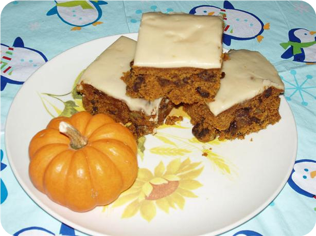 Pumpkin Squares With Browned Butter Frosting