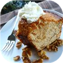 Maple Nut Angel Food Cake