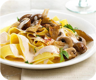 Smoky Mushroom Stroganoff