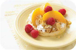 Peach Melba Breakfast "Shortcake