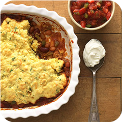 Two-Bean Tamale Pie
