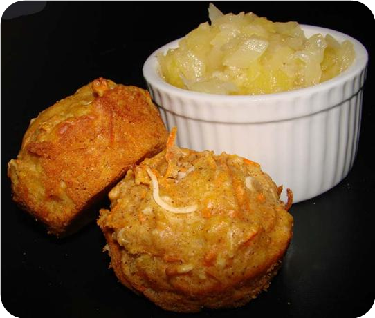 Carrot Cake Muffins With Cinnamon Glaze