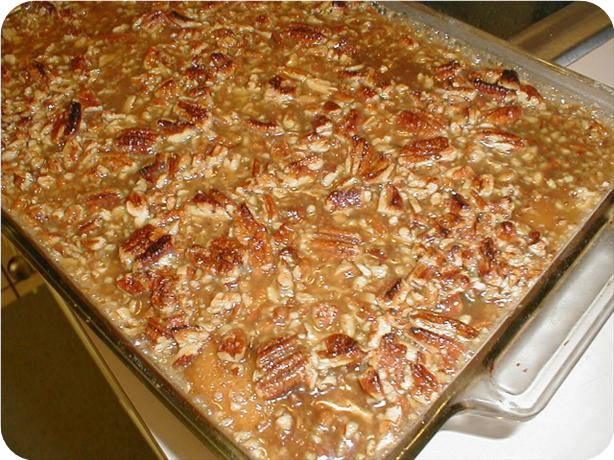 Caramel-Pecan Sour Cream Coffee Cake