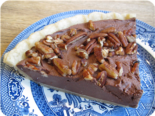 Chocolate Tofu Pecan Pie