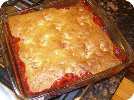 Strawberry Rhubarb Cobbler